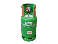 2-Ventil-Recycling-Stahlflasche 12,5L 48bar (ohne Füllung) Kaufflasche