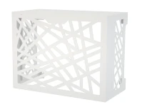 2EMME Sichtschutz Gehäuse Lasercut Weiss RAL9002 Größe L