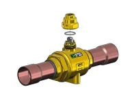 ABR Kugelabsperrventil 130 bar BV9K ohne Schrader 1 1/8" Löt