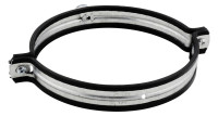 AERO Rohrschelle fuer Lueftungsrohre, M8 140 mm, mit Schallschutzeinlage