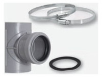 AIRFIT Sattelabzweig DN 75 x 50, mit zwei Edelstahl-Befestigungsschellen