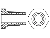 Alco Adapter für OM3/OM4/OW4 OM0-CCB 1-1/8" Einschraub