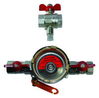 ALLMESS Einbausatz EAT 3/4"-DS6-KH 200 mm zu Waermez.UltraMaxx m. Kugelhahn