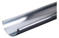 Alu Dachrinne halbrund in Lg a 5 m 7-teilig, 0,7 mm