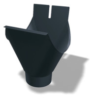 Alu Einhaengestutzen P.10, oval 7-teilig x 80 mm, anthrazit
