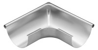 Alu Rinnenwinkel, 7-teilig, aussen 0,8mm Schenkell. 300mm, fuer halbrunde Rinne