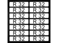 Aufkleber für Richtungspfeile brennbar R32 (1 Satz = 14 St.) brennbar
