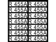 Aufkleber für Richtungspfeile brennbar R455A (1 Satz = 14 St.) brennbar