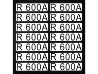 Aufkleber für Richtungspfeile brennbar R600A (1 Satz = 14 St.) brennbar