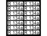 Aufkleber für Richtungspfeile R134a (1 Satz = 14 St.)