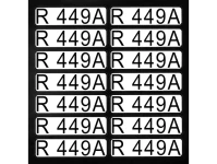 Aufkleber für Richtungspfeile R449A (1 Satz = 14 St.)