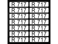 Aufkleber für Richtungspfeile R717 (1 Satz = 14 St.)