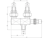 AWA Wechselventil S30W mit 2 Anschlussnippel AN R 1/2"