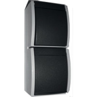 B+J SCHUKO-Kombination AP WD 2601/6/20 EWS, (Steckdose + Wechselschalter)