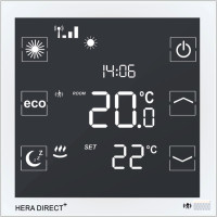 Blossom-ic Hera Direct+ Raumthermostat 230 V, weiss mit hydr. Abgleich