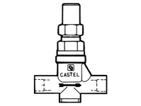 Castel Handabsperrventil 6420/M22 22mm Löt