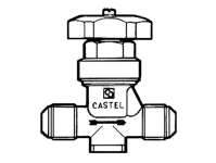 Castel Membranabsperrventil 6210/3 5/8 UNF