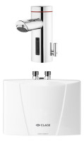 CLAGE Klein-Durchlauferh. MBX 3 Lumino m. Arm.,3,5kW,230V,elektron. geregelt
