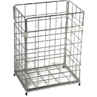 CWS Papierkorb Nr. 3020, 30 x 18 x 36 cm Stahldraht weiss rilsaniert
