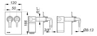DALLMER Anschlussset Waschgeraete-Siphon 400 Vario.2, ADP aus ES, 2 Anschluesse