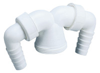 DALLMER Doppel-Anschluss 11/2" 012, mit 2 Winkelschlauchtuellen, Nr. 090256