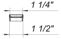 DALLMER Kunststoff-Reduzierstueck Nr.090126, 11/4" IG x 11/2" AG