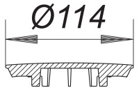DALLMER ORIO Farbset 90mm,aus Kunststoff fuer ORIO-Ablaufgarnitur, verchr.#160812