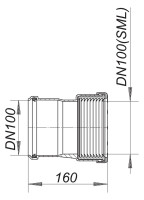 DALLMER Uebergangsverbinder SML/HT DN 100, Nr. 880062