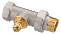 DANFOSS Ventilunterteil o. Fuehler matt vernick.,D-Form,RA-G, 1", Nr. 013G1679