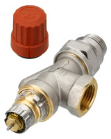 DANFOSS Ventilunterteil o. Fuehler, matt vernick.,RA-N,A-Form 1/2,Nr.013G0153