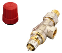DANFOSS Ventilunterteil o. Fuehler, matt vernick.,RA-N,A-Form 3/8,Nr.013G0151