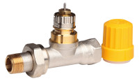 DANFOSS Ventilunterteil o. Fuehler, matt vernick.,RA-UN,D-Form 3/8Nr.013G3002