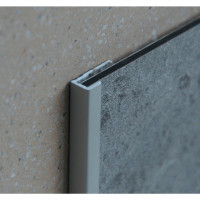 DECORWALL Abschlussprofil fuer 3 mm Platte, Laenge 3 m, verchromt