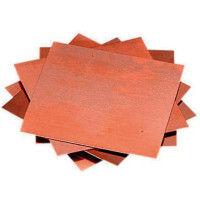 DIN Kupferblech 0,70 mm, 1000 x 2000 mm, 12,60 kg/Tfl.