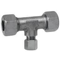 ERMETO-T-Reduzierverschraubung TRL aus Stahl verz., nach DIN 2353,15 x12 x15 mm