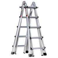 EUROLINE Alu-Vario-Klappleiter, 4x5 Stufen, 5,3 m, Nr. 3160105