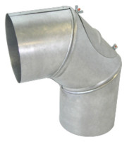 FAL-Segmentbogen, 3-teilig, d:100 verstellbar, mit RV