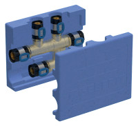 FLOWFIT Kreuzungs-T-Stuck mit Daemmbox SiBr d25-d16-d25, Nr. 619.312.00.1