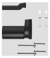 GEBERIT Bausatz WC-Anschlussgarnitur DN 80, gekroepft 25mm, Nr. 405.116.00