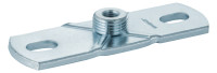 GEBERIT Grundplatte, 2-Loch mit Gewinde- muffe, eckig, M10, 1/2", verzinkt