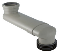 GEBERIT PE WC-Etagebogen PVC,waagrecht DN 90/100, Dim 90, Nr.388.350.29.1