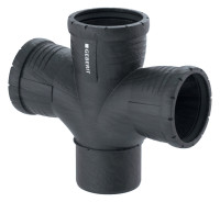 GEBERIT Silent-Pro Bogenabzweig 2-fach 87,5 Grad, d=90/90/90, Nr. 393.466.14.1