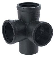 GEBERIT Silent-Pro Eckabzweig 87,5 Grad, d=110/110/110,Nr.393.559.14.1