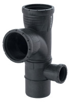 GEBERIT Silent-Pro Kombibogeneckabzweig 87,5 Grad, d=110/90/50mm, rechts