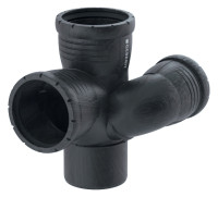 GEBERIT Silent-Pro Schachtbogenabzweig 87,5 Grad, d=110/110/75mm, links