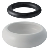 GEBERIT Spuelrohraussenverbinder 44 mm Nr.119.644.11.1,m.Gummiring, weiss