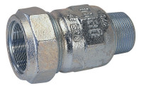 GEBO Verschraubung aus Temperguss Typ A, 11/2" A.-Gew. x 48.3 mm, f. Stahlrohr