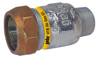 GEBO Verschraubung aus Temperguss verz.,Typ AT 1/2",f.Gashausinstall.
