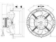 Glems Ventilator axial GT5R-170