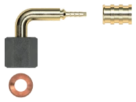 Gomax Press-Anschluss 7/16 UNF KCA02C Quadra DN2 90 Grad (Pack=10Stck)
